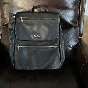 Roo & Bear Faux Leather Baby Diaper Backpack